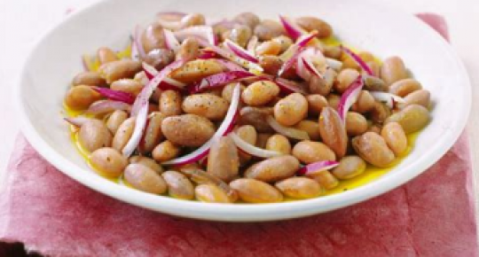 Beans and onion