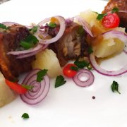 yuca with meat