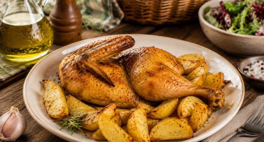 MEZZO GALLETTO ALLE ERBE CON PATATE