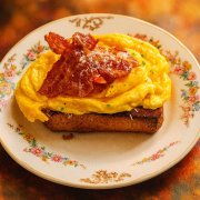 SCRAMBLED EGGS &AMP; BACON