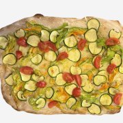 FIORI DI ZUCCA, ZUCCHINE E MENTA