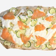 ZUCCHINE, SALMONE E STRACCIATELLA