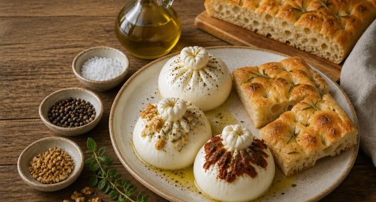BURRATINE MISTE CON FOCACCIA