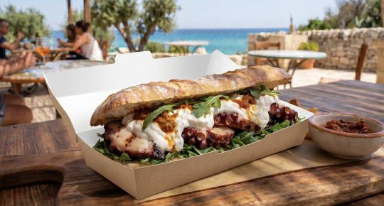 PANINO POLPO E STRACIATELLA