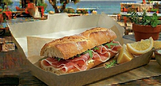PANINO CON PROSCIUTTO CRUDO