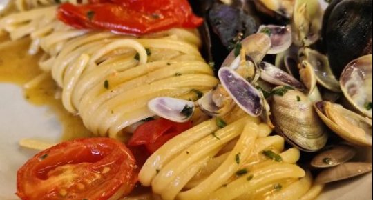 Linguine mit Meeresfr&uuml;chten