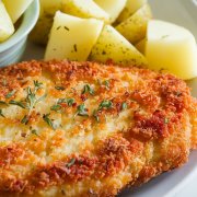 COTOLETTA DI POLLO CON PATATE