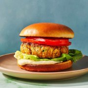 HAMBURGER VEGETARIANO E PATATINE
