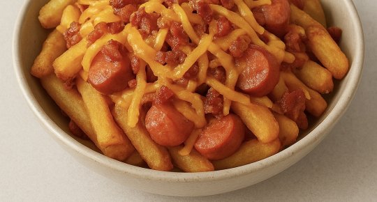 PATATINE CON WURSTEL - E CHEDDAR