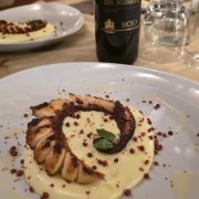 TENTACOLO DI POLPO SU CREMA